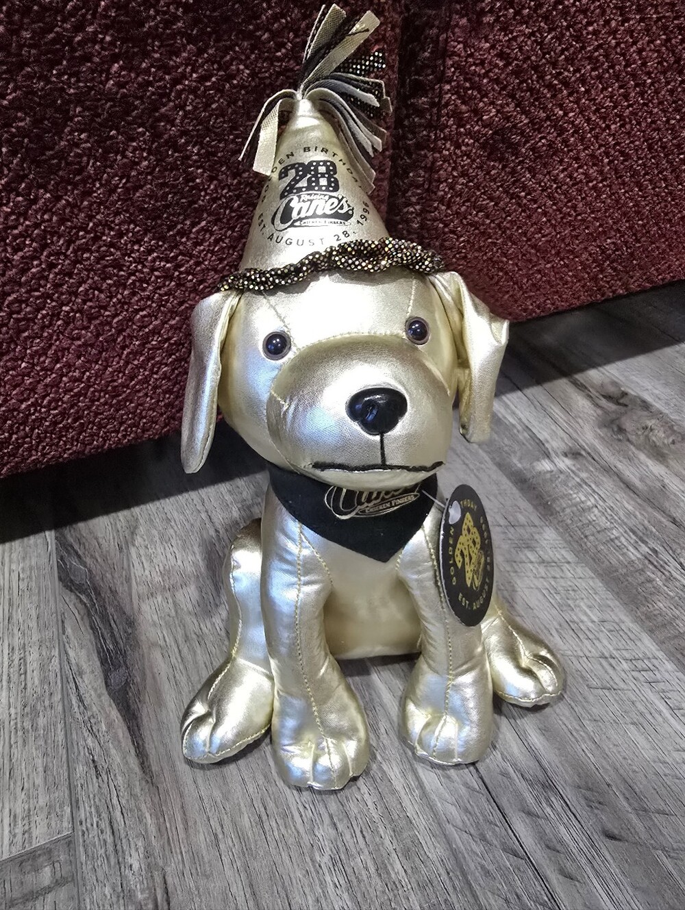 Raising Canes Golden Birthday Dog Collectible